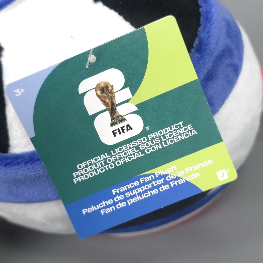 JAZWARES FIFA WORLD CUP 2026 FRANCE New Fan Plush 9 Soccer Official Licensed - Picture 4 of 11